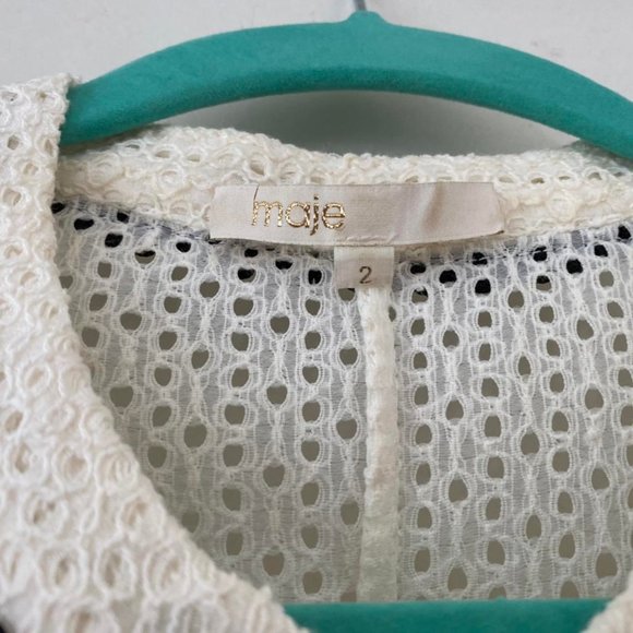 Maje Rayane Dress in Creamy white - Picture 6 of 6